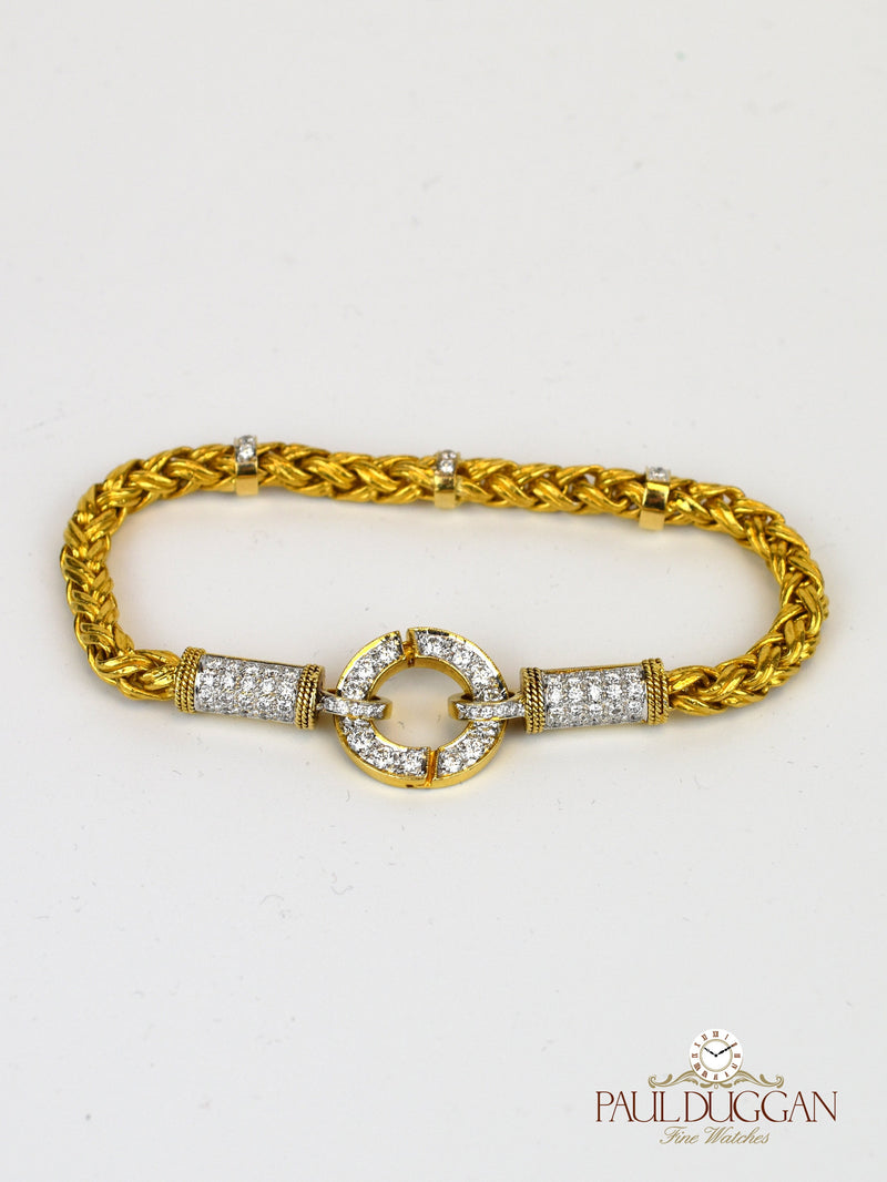 24k Gold & Diamond bracelet