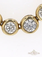 35079: 14k Diamond Necklace Length 18"