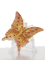 35215: Gold Filigree Butterfly Pin