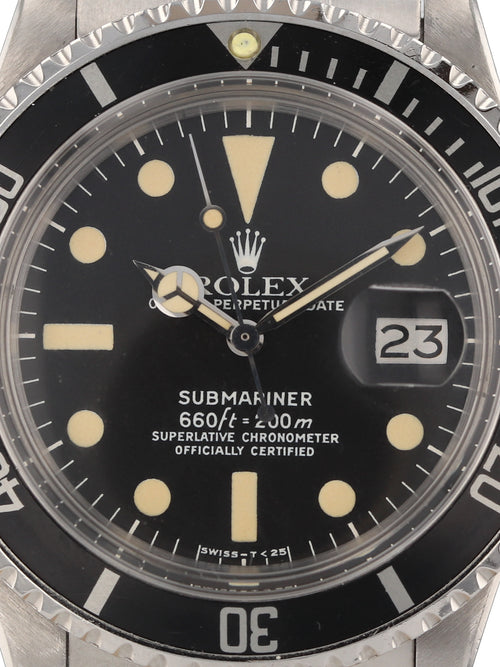 35542: Rolex Vintage Submariner, Ref. 1680, Circa 1975