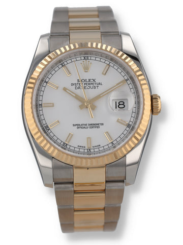 ゆか Rolex Oyster Perpetual Datejust 36 Silver Dial Stainless