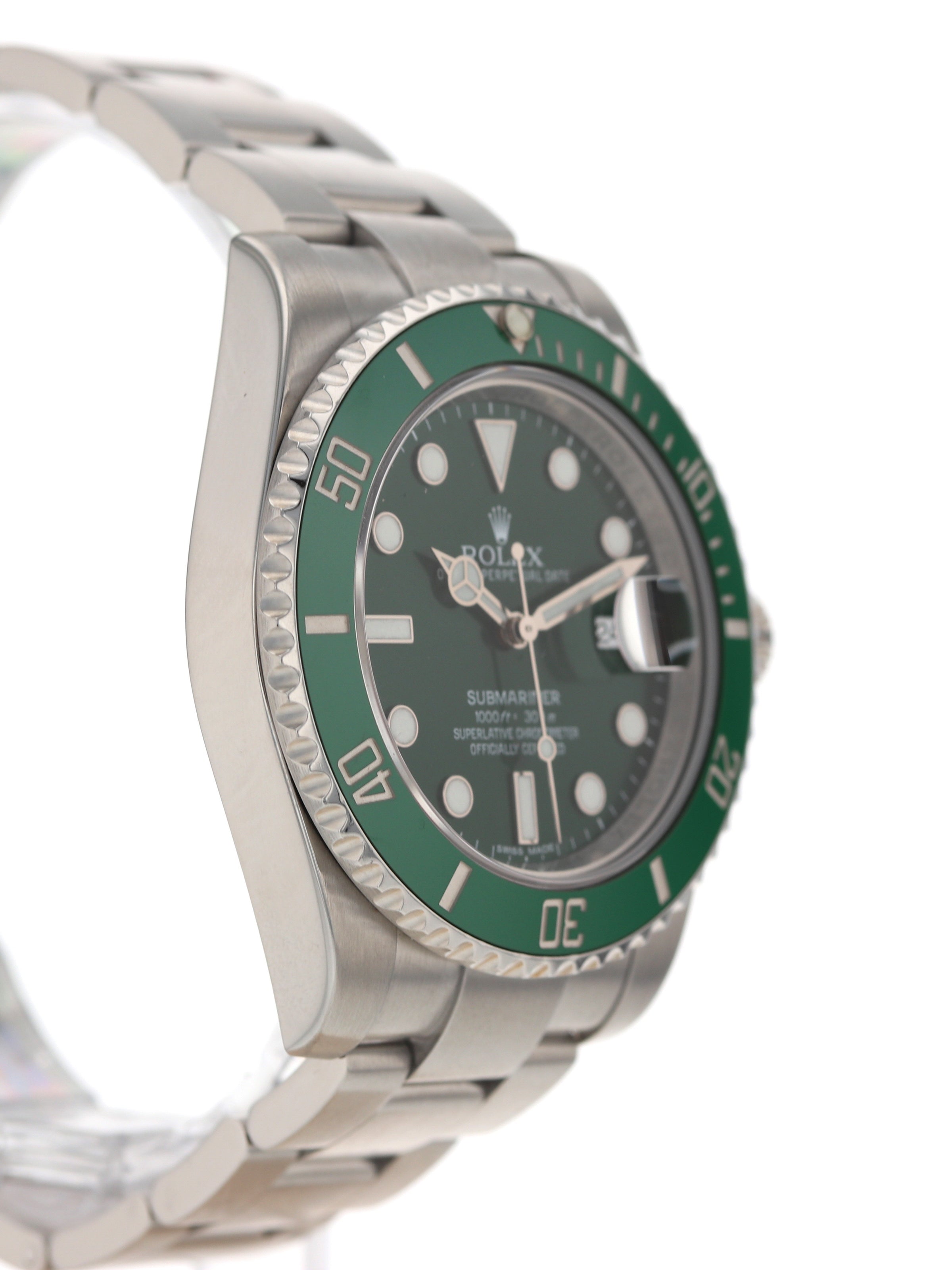 REFERENCE 116610LV SUBMARINER 'HULK' A STAINLESS
