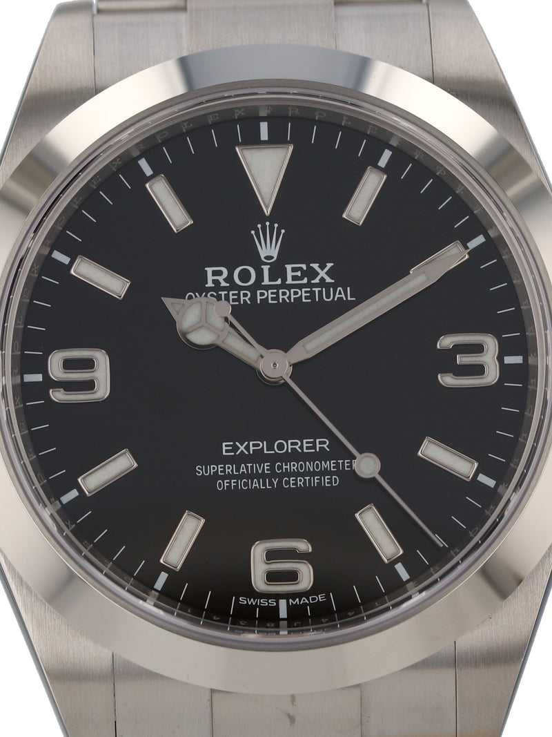 35610: Rolex Explorer 39, Ref. 214270, Unworn 2020 Full Set