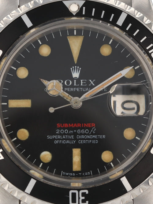 35645: Rolex Vintage 1969 Red Submariner, Ref. 1680