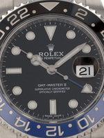 35653: Rolex "Batman" GMT-Master II, Ref. 116710BLNR, 2017 Full Set