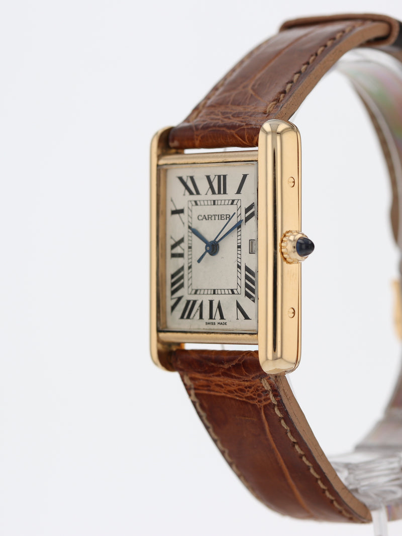 Cartier Tank Louis 34x26mm 2441 18K Yellow Gold Women's Watch