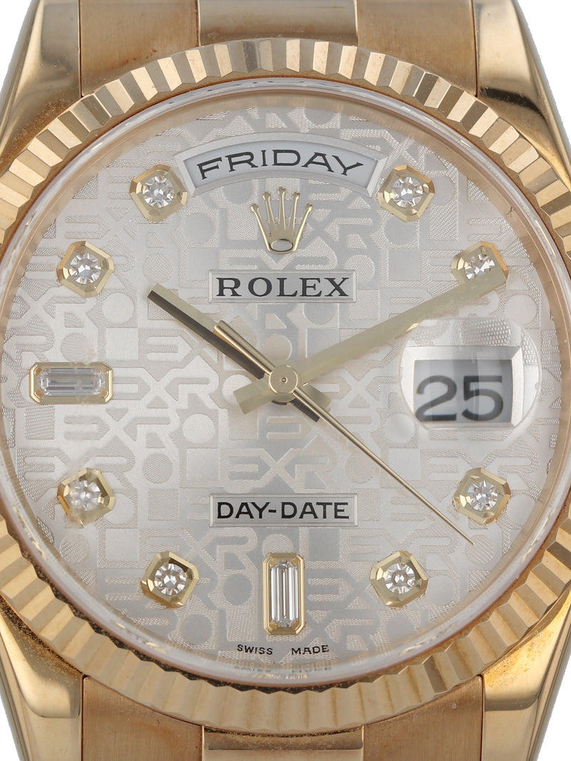 35684: Rolex 18k Day-Date, Ref. 118238, 2005 Full Set