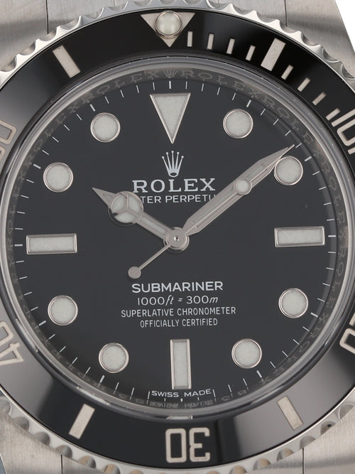 35853: Rolex Submariner "No Date" 40mm, Ref. 114060, 2019 Full Set