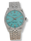 35907: Rolex vintage 1963 Oyster Perpetual, Custom Color Turquoise Dial, Ref. 1007