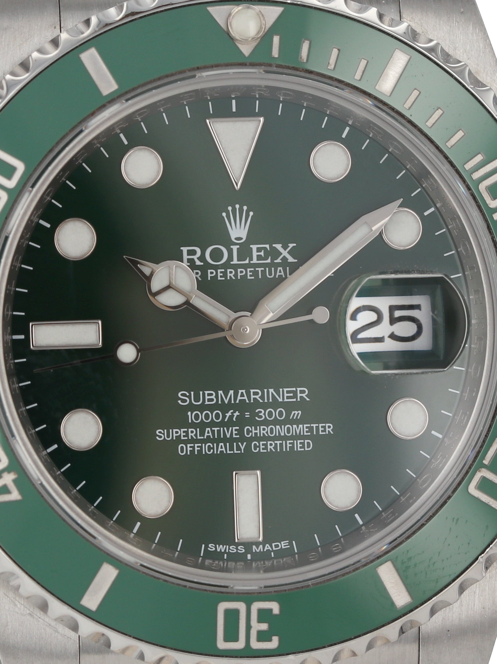 FS: Rolex Submariner HULK 116610LV - 2014 Box & Papers 