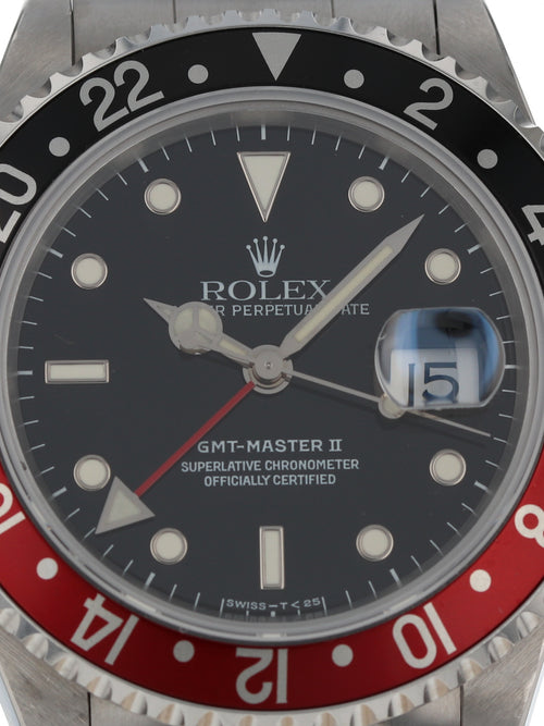 36241: Rolex GMT-Master II "Coke", Ref. 16710, 1995 Full Set