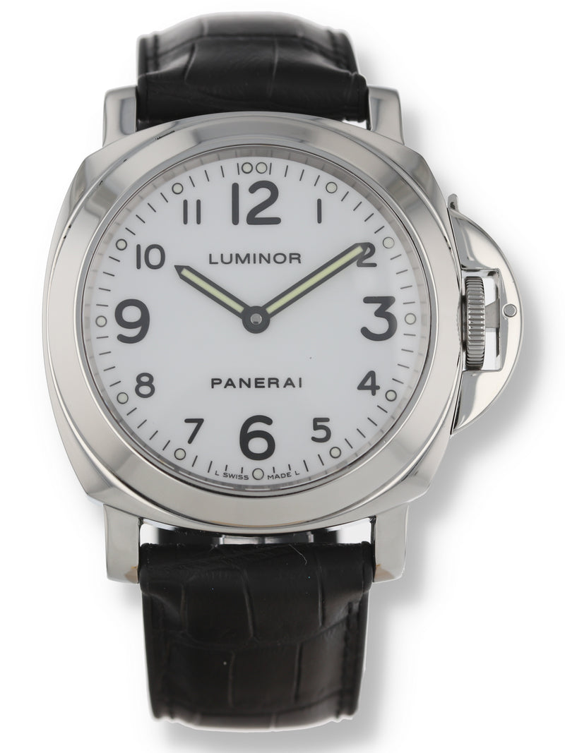 36337: Panerai Stainless Steel Luminor Base White, PAM00010, Full Set