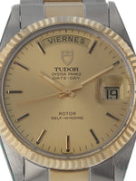 36395: Tudor Oyster Prince Date-Day Ref. 94613 with 1986 Papers