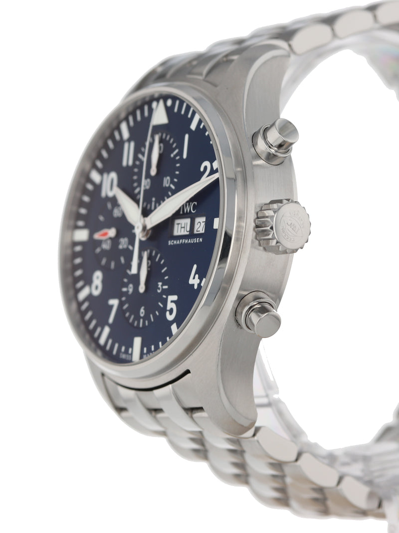 36402: IWC Stainless Steel Le Petit Prince Chronograph, Ref. IW377714, 2019 Full Set