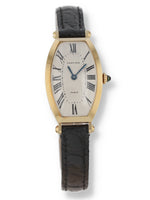 36413: Cartier 18k Tonneau Privee Ladies Watch with Papers