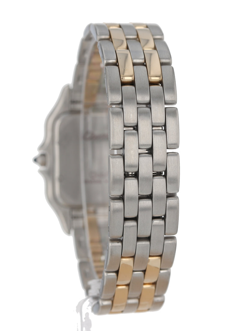 36415: Cartier Steel and Gold Large Panther, Quartz