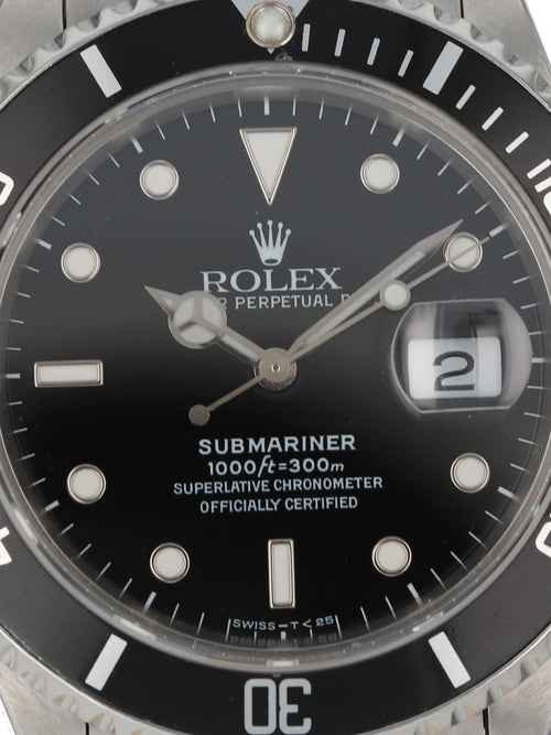 36448: Rolex "Transitional" Submariner, Ref. 16800, Circa 1986