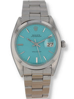 36467: Rolex Vintage 1968 OysterDate, Ref. 6694, Custom Color "Tiffany Dial