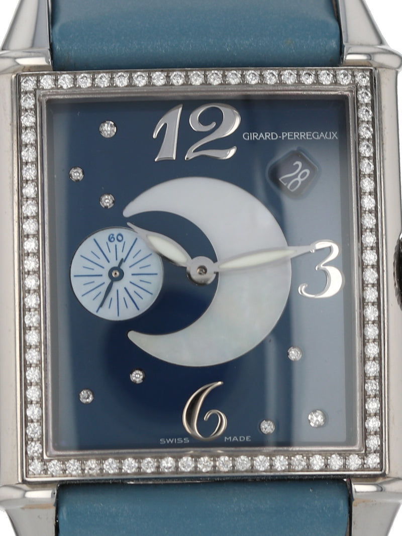 36547: Girard Perregaux Ladies "Vintage 1945" Diamond Wristwatch, Ref. 25932