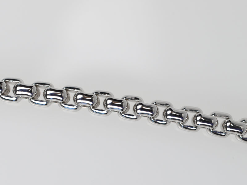 36565: Tiffany & Co. 18k White Gold Venetian Link Chain Necklace