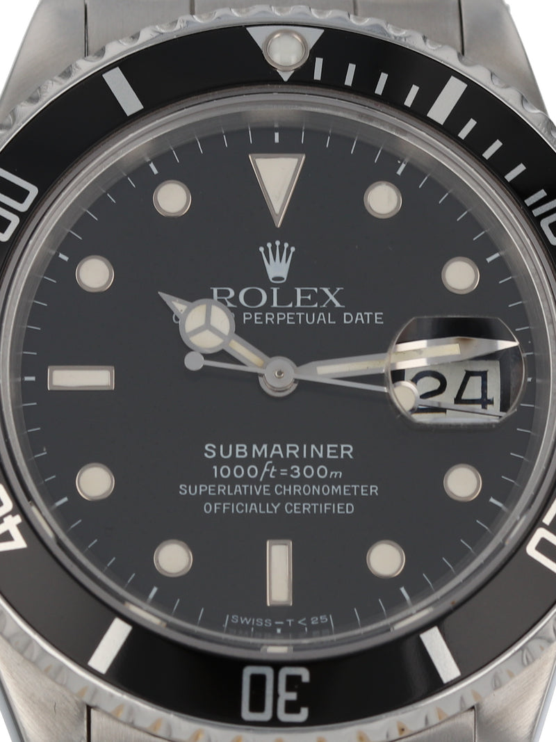 36638: Rolex "Transitional" Submariner, Ref. 16800, Circa 1986