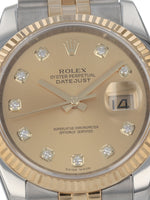 36652: Rolex Stainless Steel and 18k Yellow Gold Datejust, Ref. 116233, 2012 Full Set