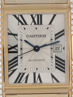 36684: Cartier 18k Yellow Gold Tank Anglais, Ref. WT100006, Cartier Box