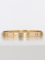 36686: Cartier 18k Yellow Gold Love Bracelet, Size 17. Cartier Box and Screw-Driver.