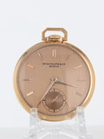 37431: Patek Philippe 18k Rose Gold Pocketwatch, Size 45mm