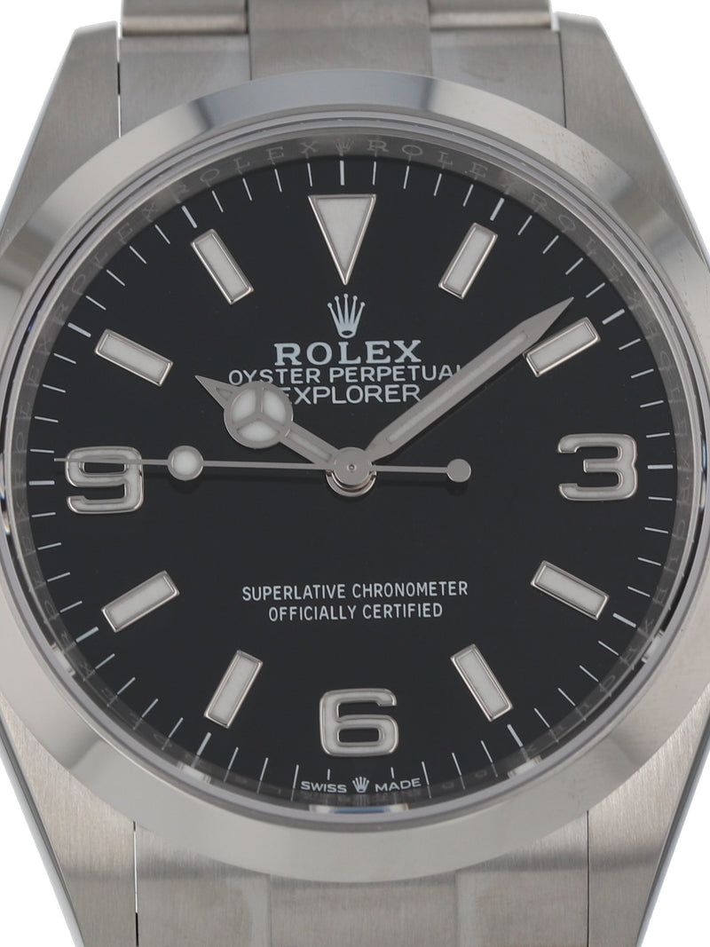 37703: Rolex Explorer, Ref. 124270, 2022 Unworn Full Set