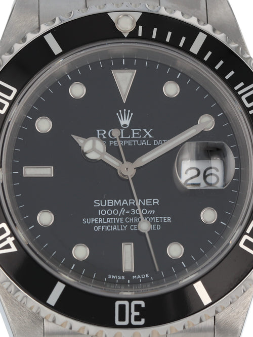 37707: Rolex Submariner, Ref. 16610, Circa 2001