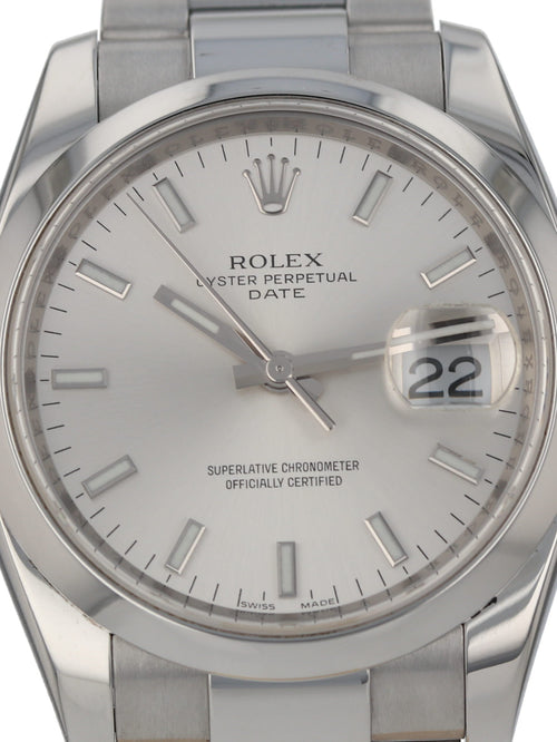 37713: Rolex Stainless Date, Ref. 115200, Circa 2008