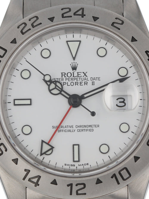 37734: Rolex Explorer II, "Polar" Dial, Ref. 16570, Circa 1995