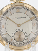 37776: Vacheron Constantin 18k Art Deco Pocketwatch, 46mm, Circa 1930's