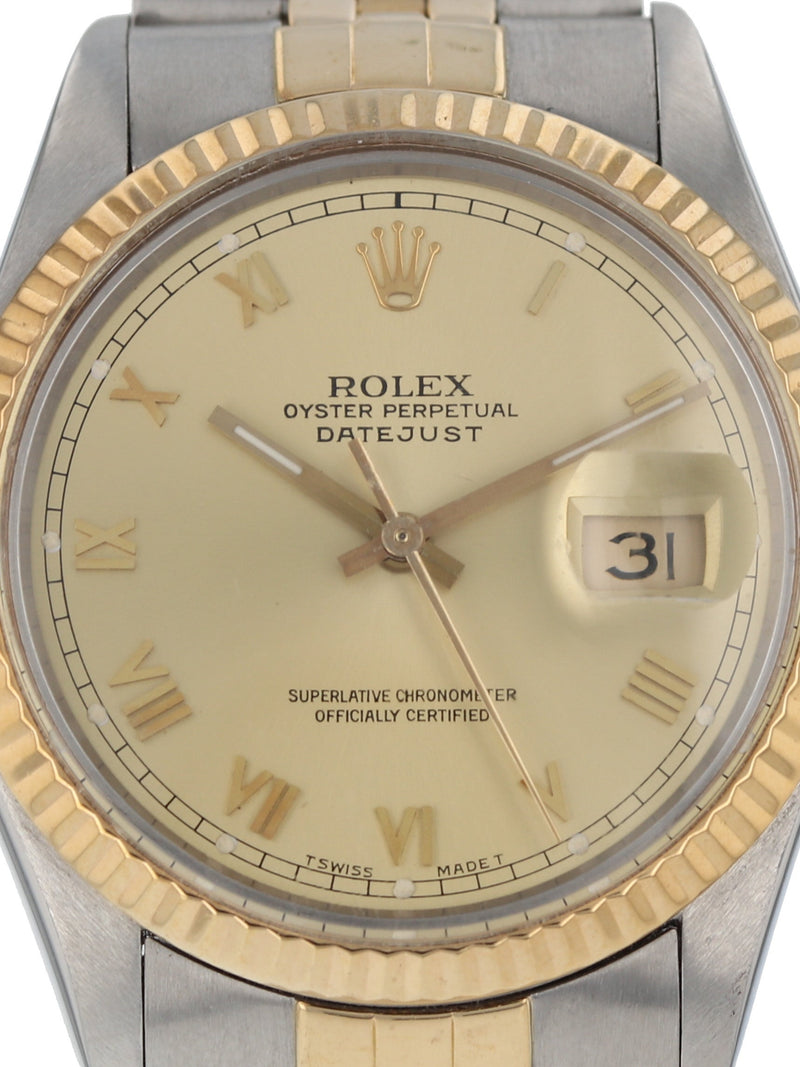 38006: Rolex Datejust, Ref. 16233, 1986 Full Set