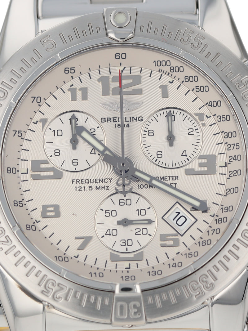 37800: Breitling Emergency, Ref. A73322, 2008 Full Set with 2022 Service
