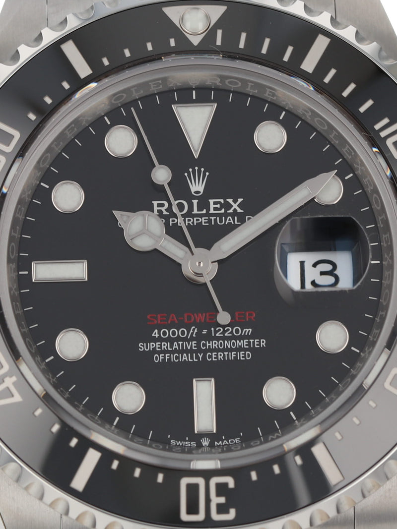 37857: Rolex Sea-Dweller, Ref. 126600, 2022 Unworn Full Set