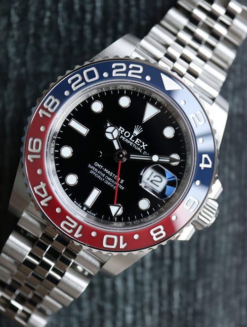 37999: Rolex GMT-Master II, "Pepsi", Ref. 126710BLRO, 2022 Unworn Full Set