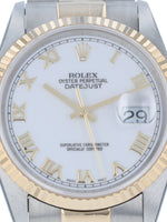 38017: Rolex Stainless Steel & 18k Yellow Gold Datejust 36, Ref. 16233, Circa 1996