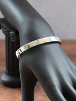 38056: Cartier 18k White Gold Love Bracelet, Size 17