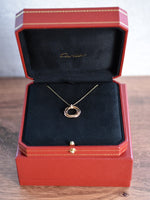 38057: Cartier 18k Rose Gold Trinity Diamond Necklace