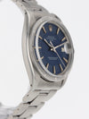 38071: Rolex Vintage Date, Ref. 1501, Circa 1971, Rare Radial Marker Blue Dial