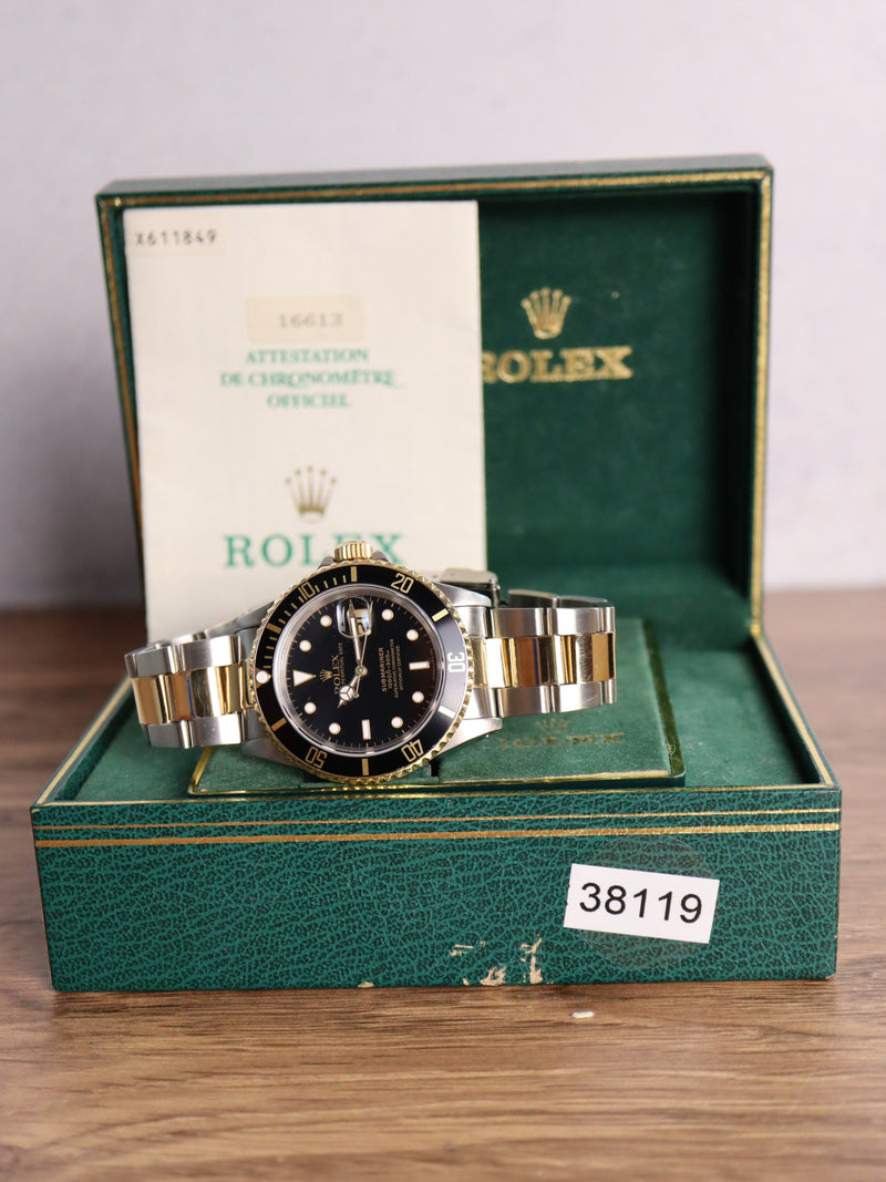 38119: Rolex Submariner, Ref. 16613, 1991 Box & Papers