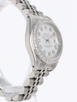 38135: Rolex Ladies Datejust, Ref. 69174, Custom Diamond Dial and Bezel, Circa 1986
