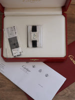 38144: Cartier 18k White Gold Tank Chinoise, Quartz, Cartier Box