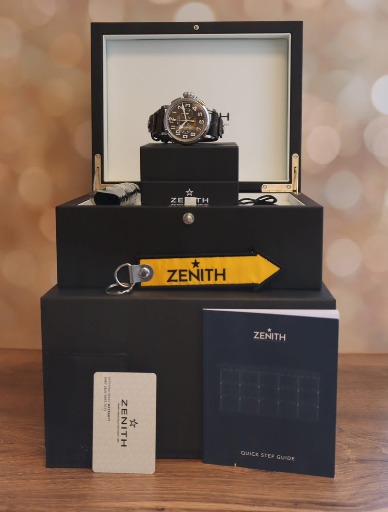 38167: Zenith Pilot Type 20 Chronograph Rescue, Ref. 03.2434.4069, 2020 Full Set