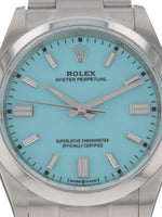 38233: Rolex Oyster Perpetual 36, "Tiffany" Dial, Ref. 126000, Unworn 2022 Full Set