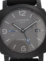 38256: Panerai Luminor GMT Bucherer Blue, Automatic, PAM01176, Box and Papers