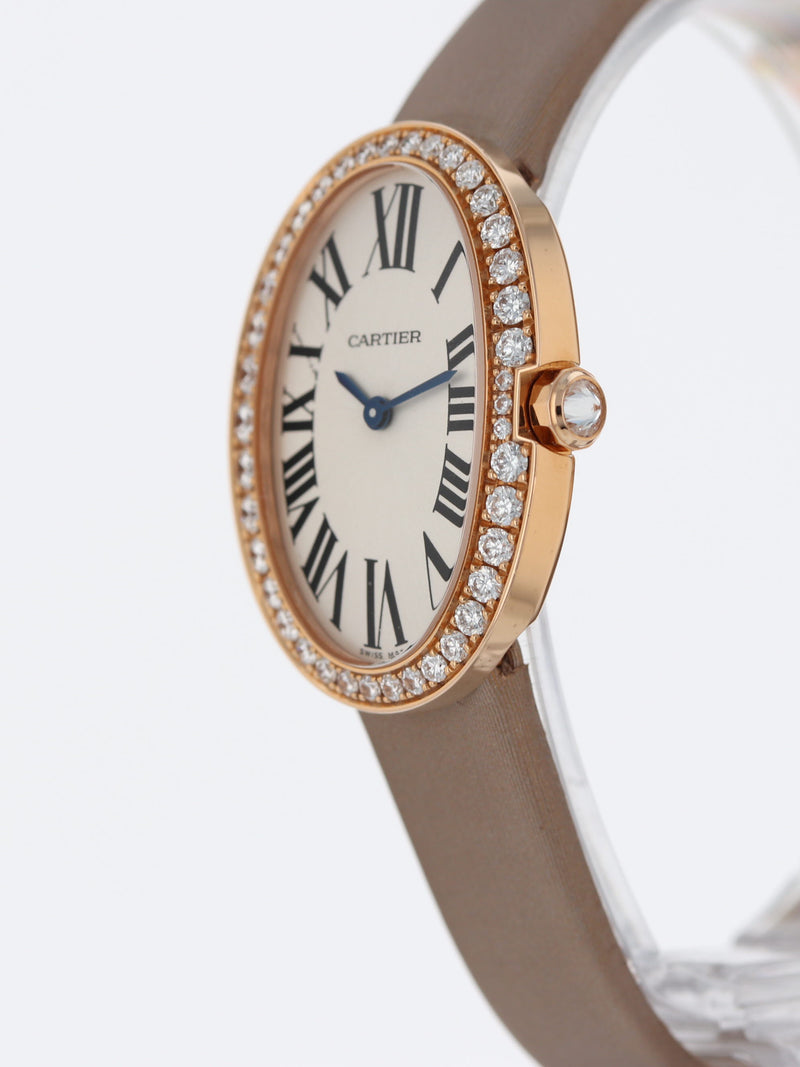 38291: Cartier 18k Rose Gold Small Baignoire, Ref. WB520004, Quartz, 2009 Full Set