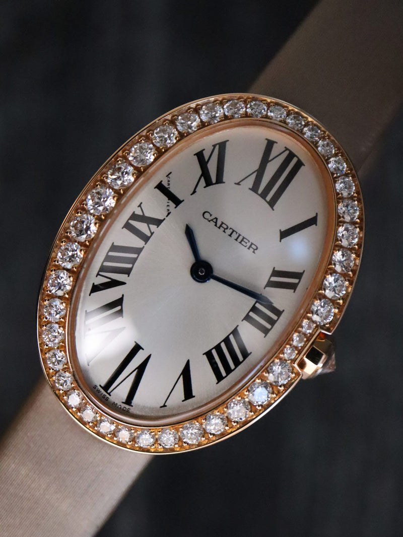 38291: Cartier 18k Rose Gold Small Baignoire, Ref. WB520004, Quartz, 2009 Full Set